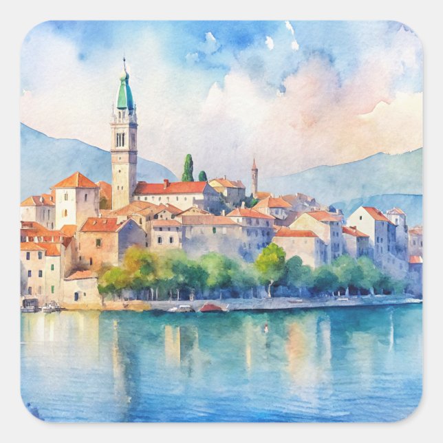 Split city Croatia  Square Sticker (Front)