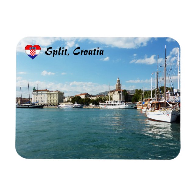 Split city port - Dalmatia, Croatia Magnet (Horizontal)