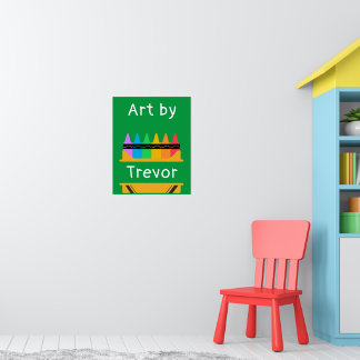 Split Crayon Box Personalised Kids Poster