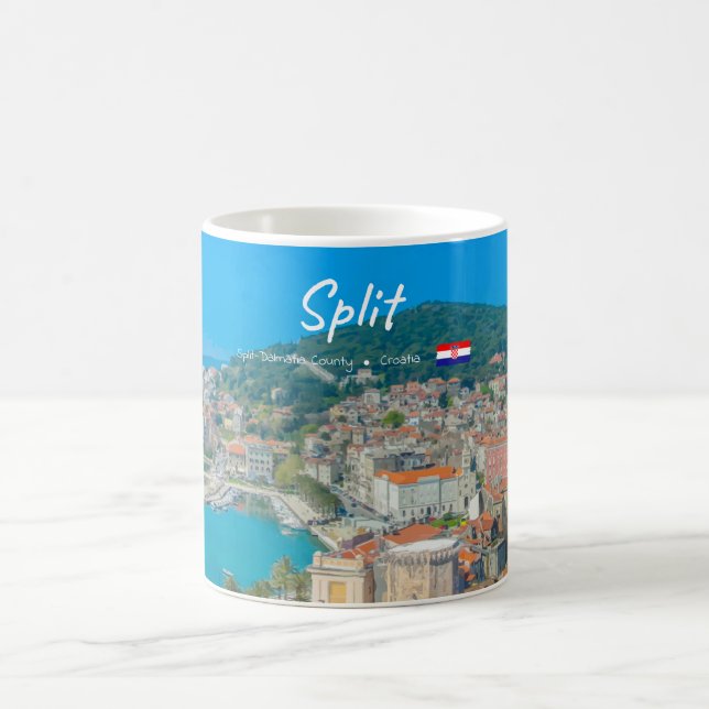 Split, Croatia - Coastal City Coffee Mug (Center)