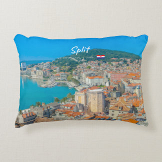 Split, Croatia - Coastal City Decorative Cushion