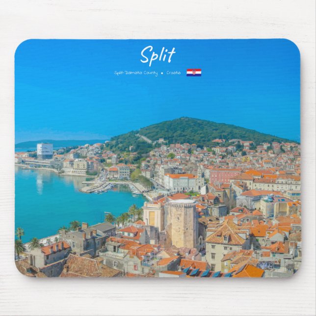 Split, Croatia - Coastal City Mouse Pad (Front)