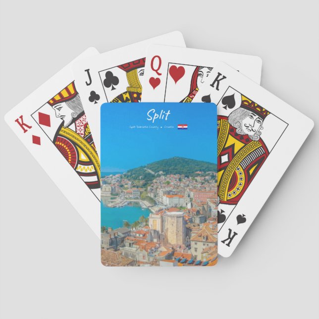 Split, Croatia - Coastal City Playing Cards (Back)