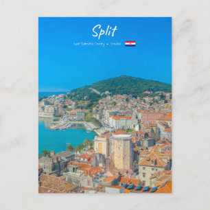 Split, Croatia - Coastal City Postcard