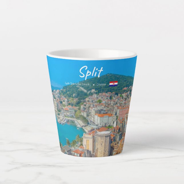 Split, Croatia - Coastal City Small Latte Mug (Front)