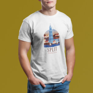 Split Croatia Dalmatia Vintage T-Shirt