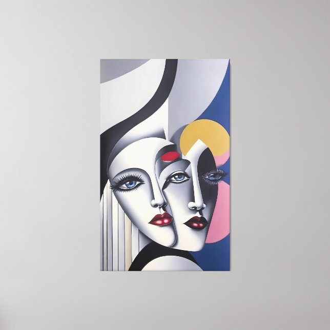 Split Decision - Ken Gage Surreal Poster Canvas Print (Front)