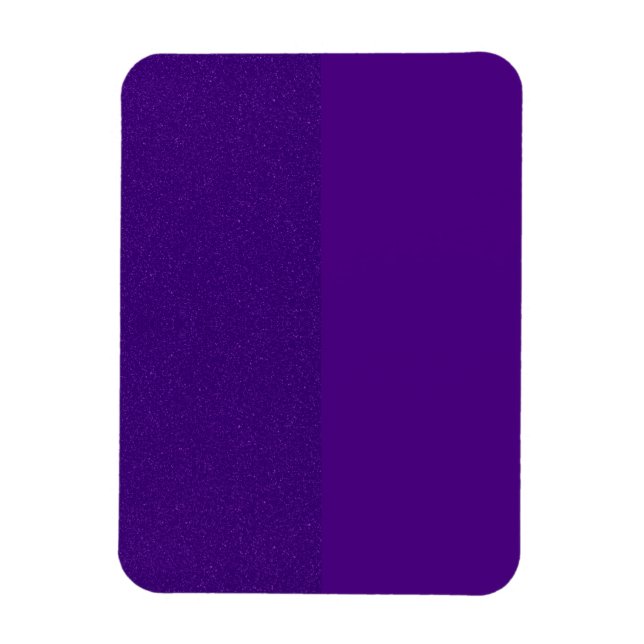Split Design Purple Custom Flexible Photo Magnet (Vertical)