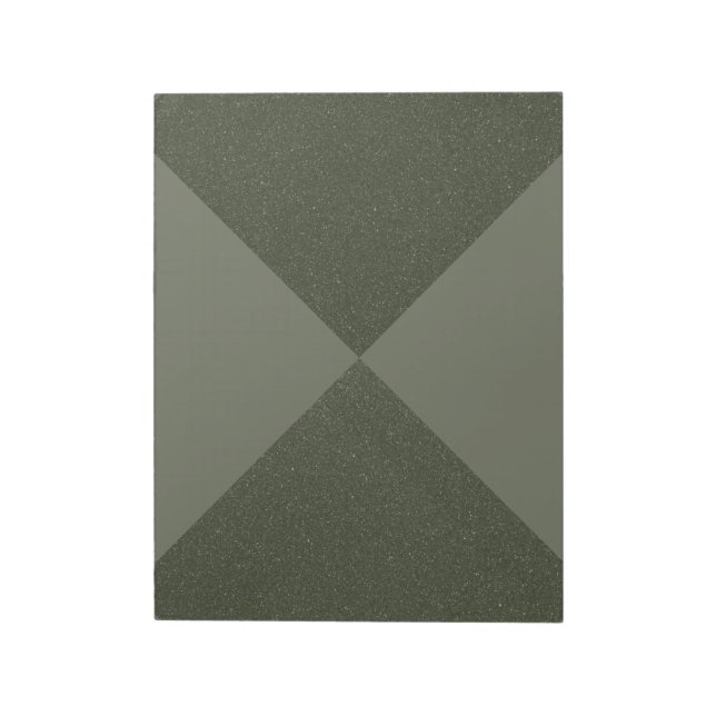 Split Diamond Moss Green Notepad – Customisable (Rotated)