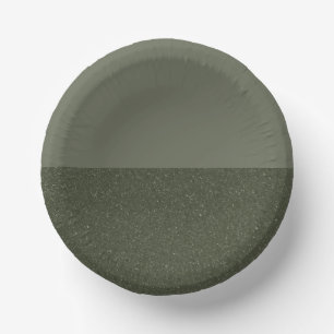 Split-Finish Moss Green Party Plate – Customisable