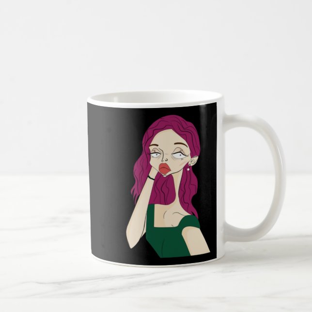 Split Girl Sticker  Coffee Mug (Right)