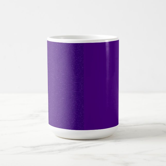 Split Glitter & Matte Purple Coffee Mug (Custom) (Center)