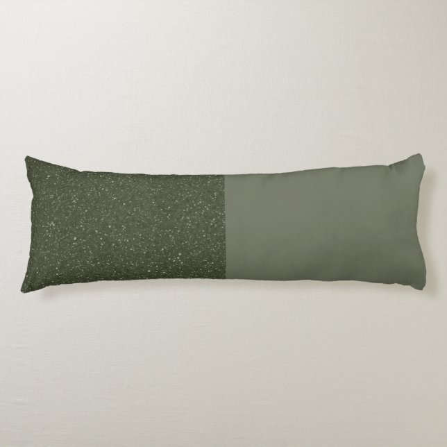 Split Glitter Moss Body Pillow – Customisable (Front)