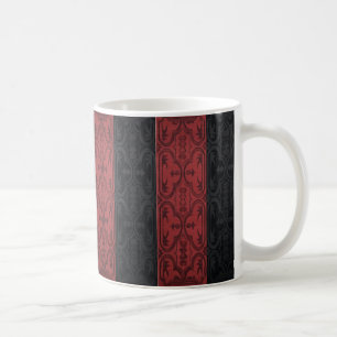 Split Half Moroccan Rug Pattern Coffee Mug