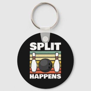 Split Happens Bowling 1 Key Ring