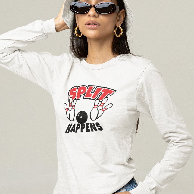 Split Happens Bowling T-Shirt (Creator Uploaded)