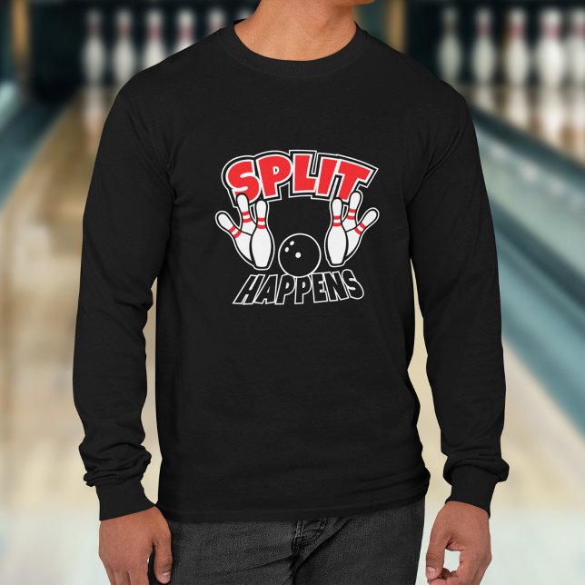 Split Happens Bowling T-Shirt (Creator Uploaded)