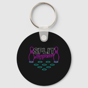 Split Happens Funny Bowling Key Ring