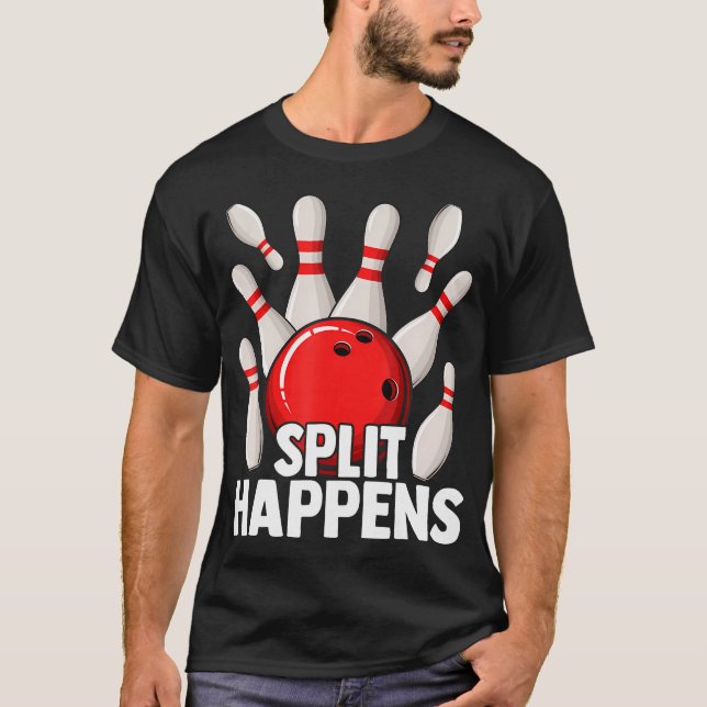 Split Happens Retro T-Shirt (Front)