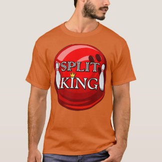 Split King Bowling Ball Bowling Bowling T T-Shirt