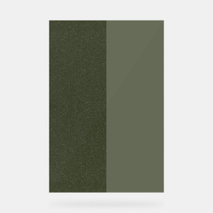 Split Moss Green Acrylic Display Sign – Customise