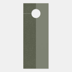 Split Moss Green Custom Door Hanger
