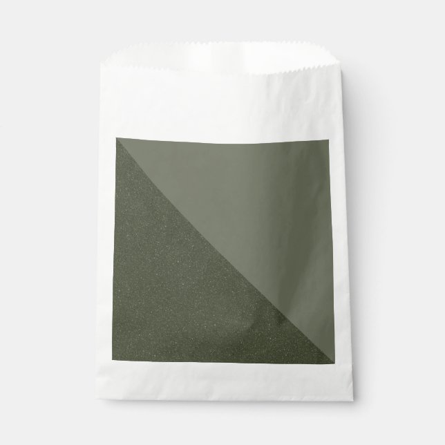 Split Moss Green Favour Bag (Front)