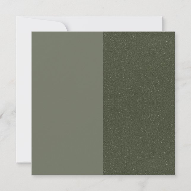 Split Moss Green Flat Card Template – Customisable (Front)