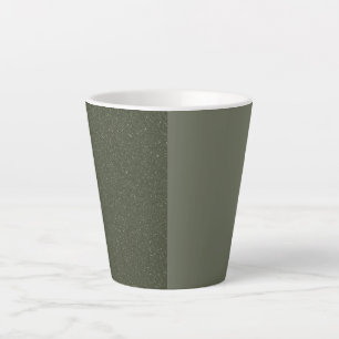 Split Moss Green Latte Mug – Customisable