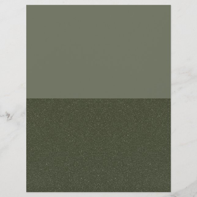 Split Moss Green Letterhead with Texture - Custom (Front)
