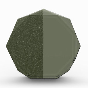 Split Moss Green Octagon Photo Block