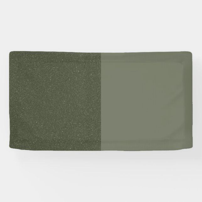Split Moss Green Textured Custom Banner (Horizontal)