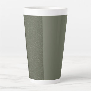 Split Moss Green Textured Latte Mug