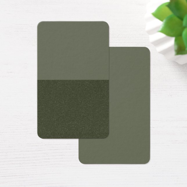 Split Moss Green Textured Profile Card – Customise (Desk)