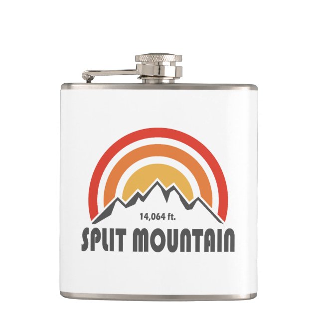 Split Mountain California Hip Flask (Front)