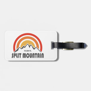 Split Mountain California Luggage Tag