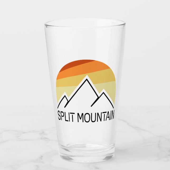 Split Mountain California Retro Glass (Front)