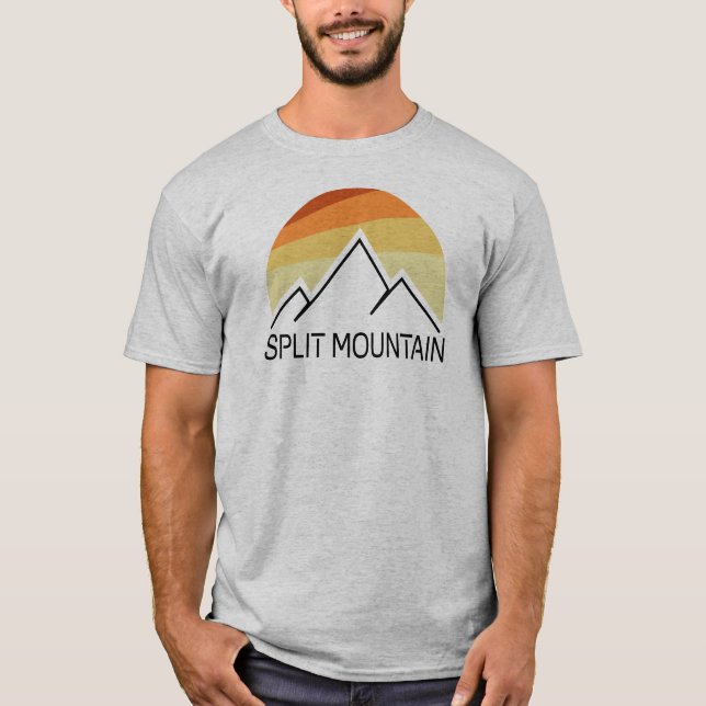 Split Mountain California Retro T-Shirt (Front)