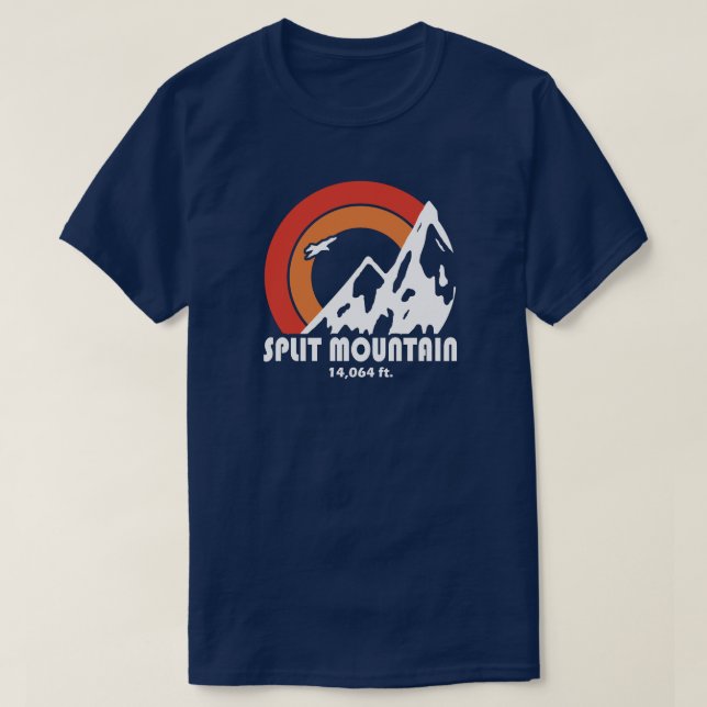 Split Mountain California Sun Eagle T-Shirt (Design Front)