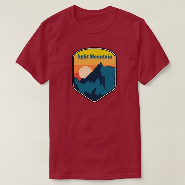 Split Mountain California Sunrise T-Shirt (Design Front)