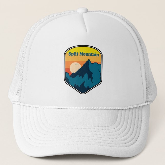 Split Mountain California Sunrise Trucker Hat (Front)