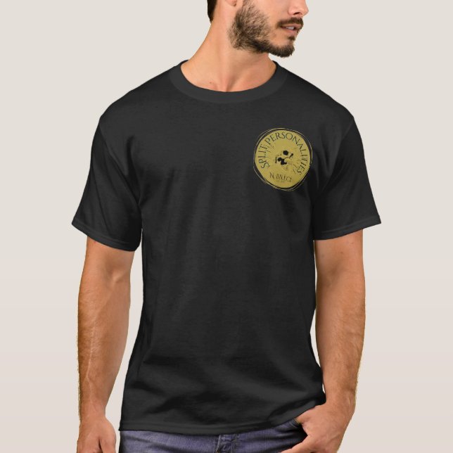 Split Personalities Yellow Logo T-Shirt (Front)