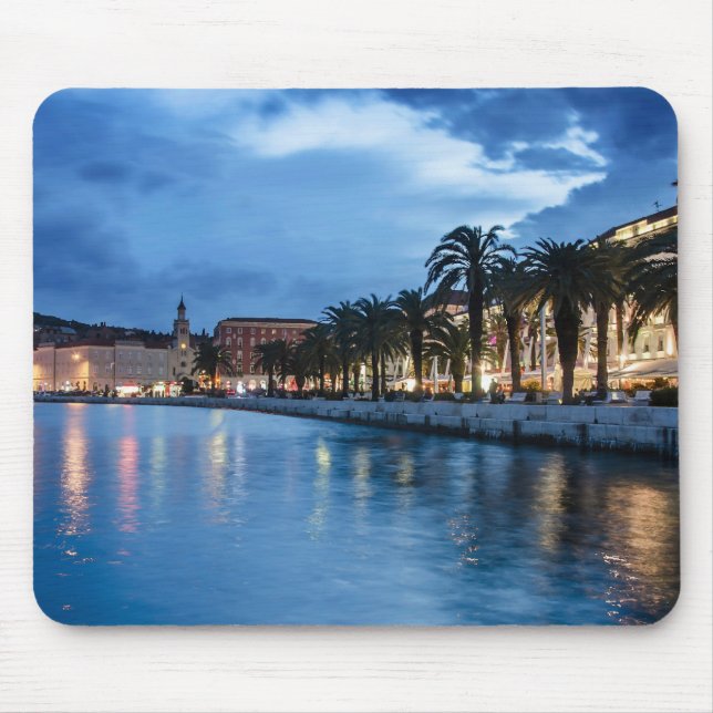 Split promenade in Croatia Mouse Pad (Front)
