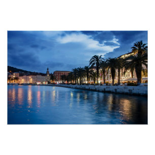 Split promenade in Croatia Poster