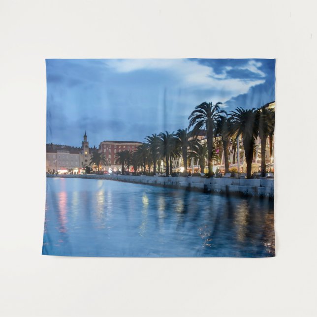 Split promenade in Croatia Tapestry (Front (Horizontal))