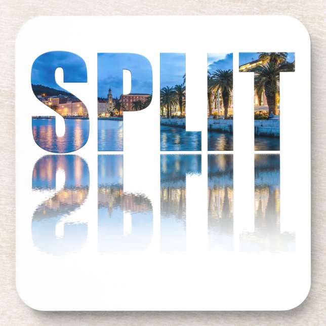 Split promenade text in Croatia Coaster (Front)