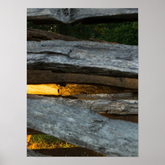 Split Rail Abstract Poster (Front)