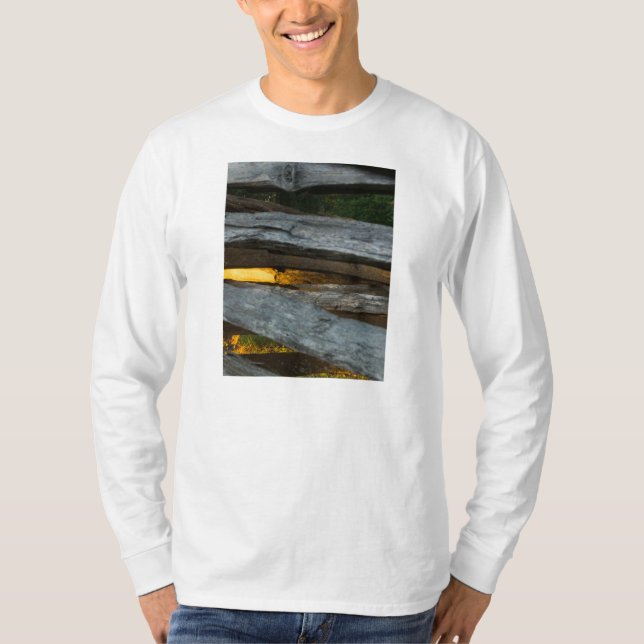 Split Rail Abstract T-Shirt (Front)