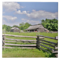 Split Rail Fence and Barn