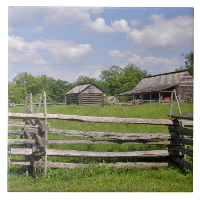 Split Rail Fence Tile (Front)